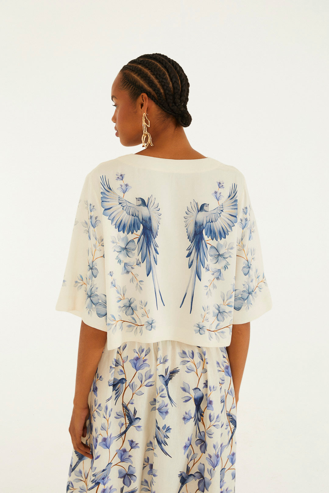 Tshirt Cropped Voo Em Flor