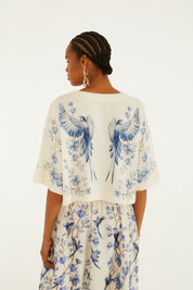 Tshirt Cropped Voo Em Flor