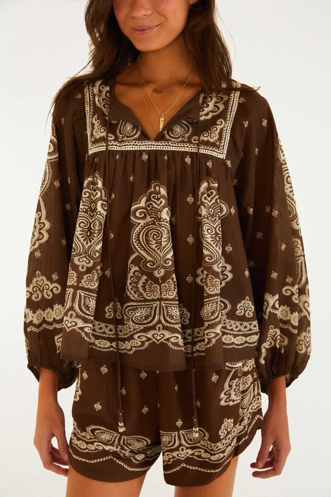 Conjunto Bandana Mocha
