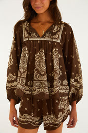 Conjunto Bandana Mocha