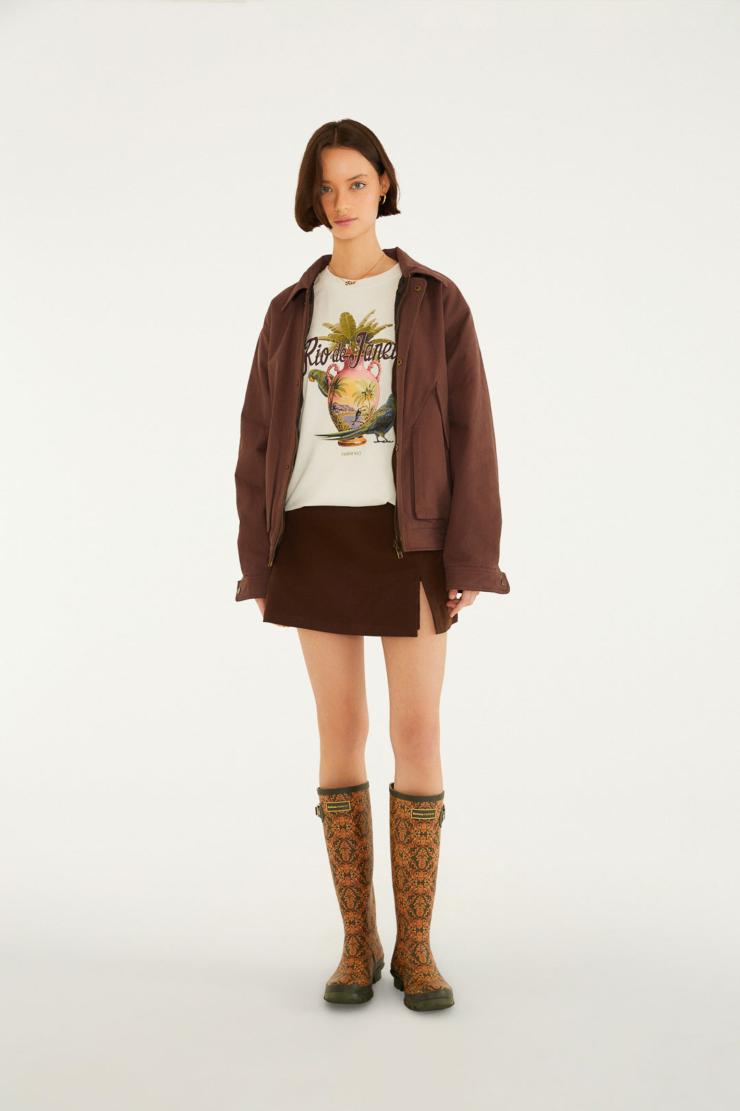 Saia Short Curto Mocha