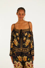 Conjunto Blusa e Calca Jardim Majestuoso