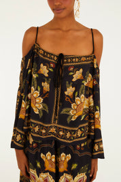 Conjunto Blusa e Calca Jardim Majestuoso