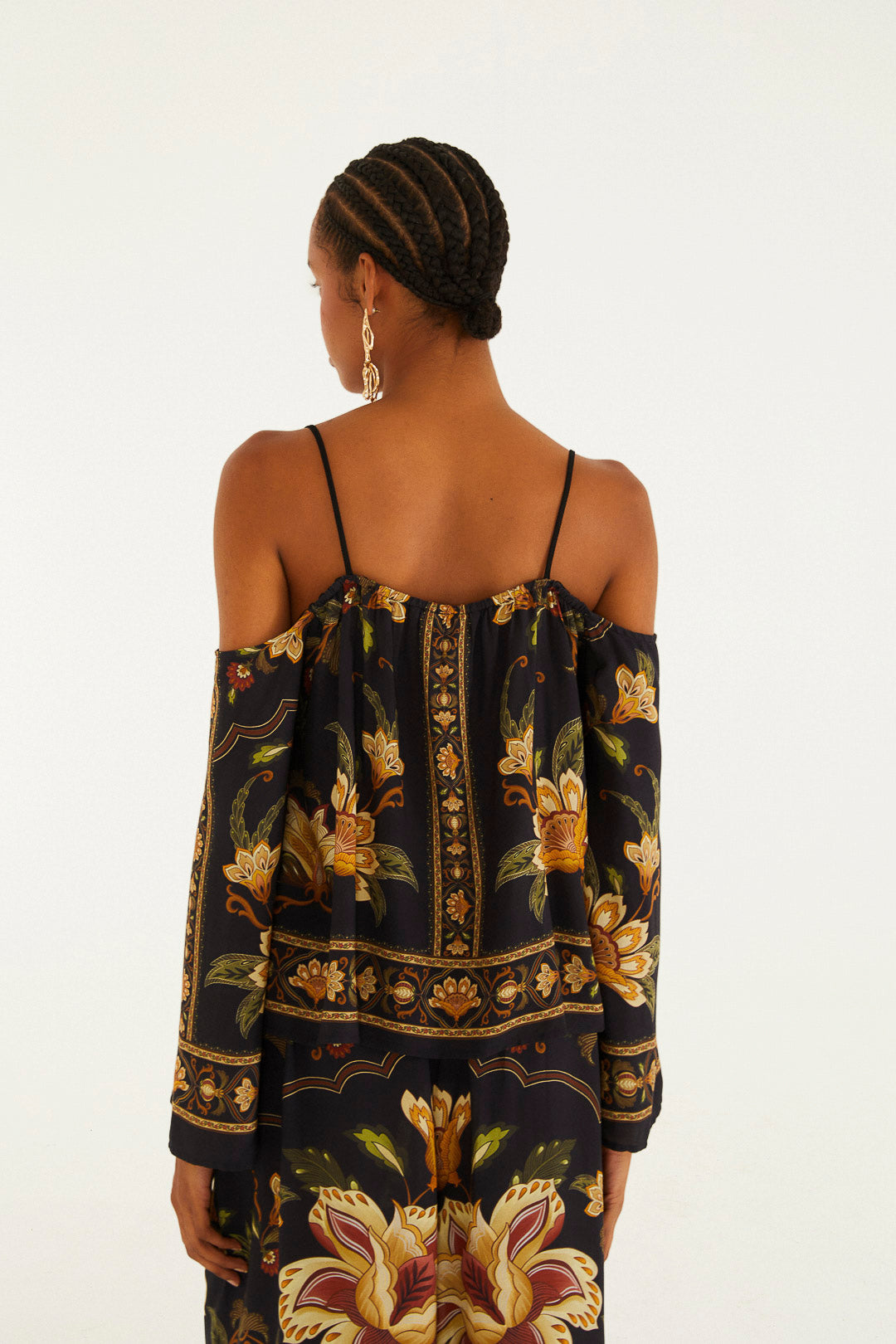Conjunto Blusa e Calca Jardim Majestuoso