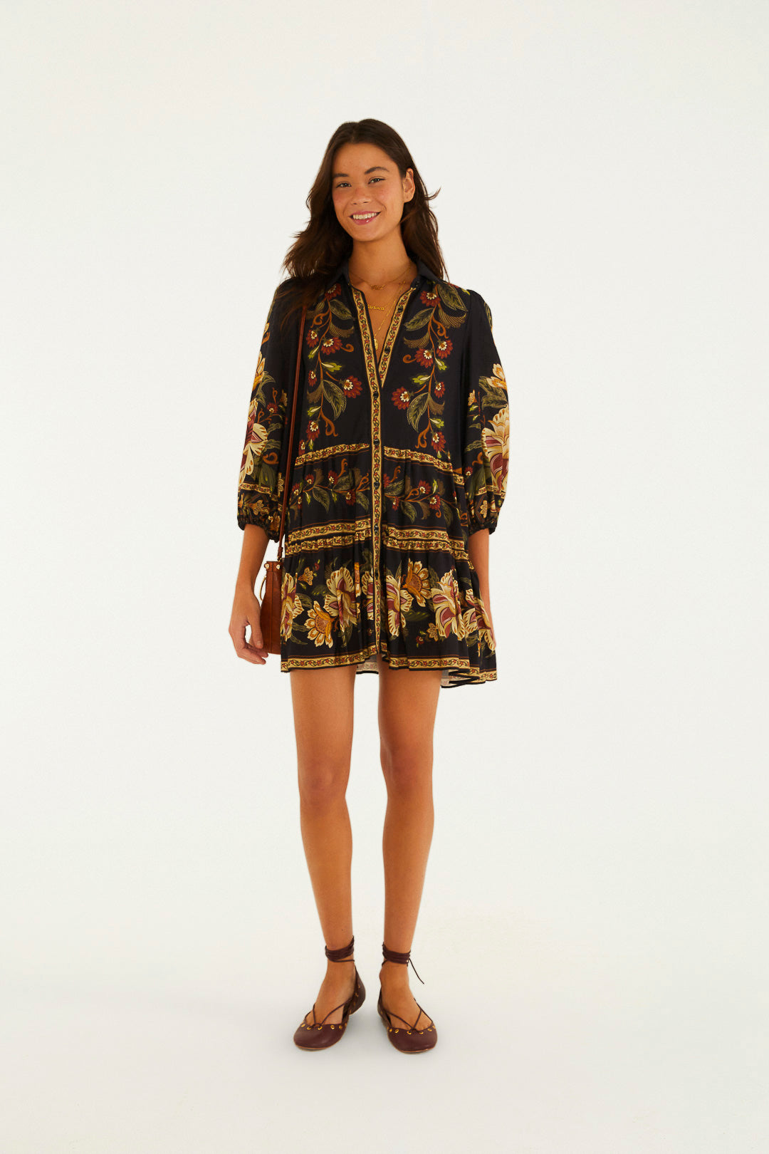 Vestido Camisa Florar