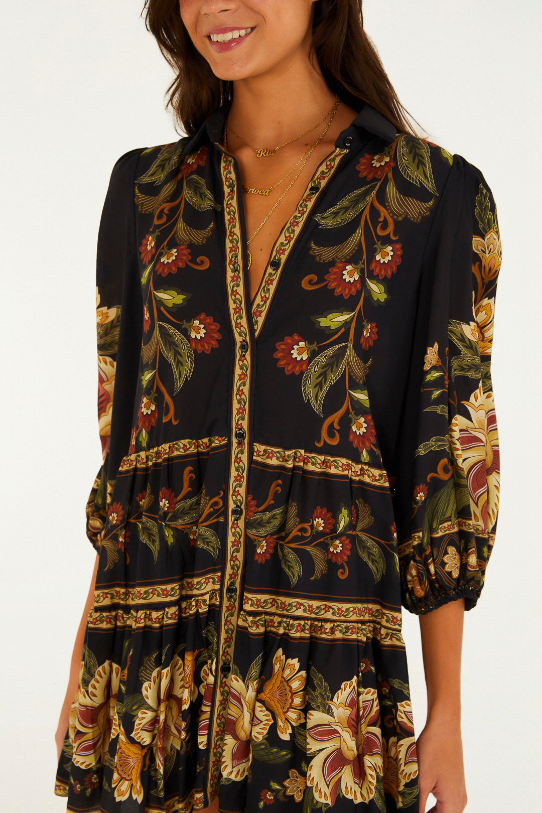 Vestido Camisa Florar