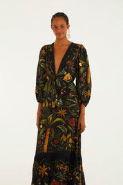 Vestido Mangas Inverno Tropical