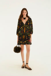 Vestido Curto Inverno Tropical