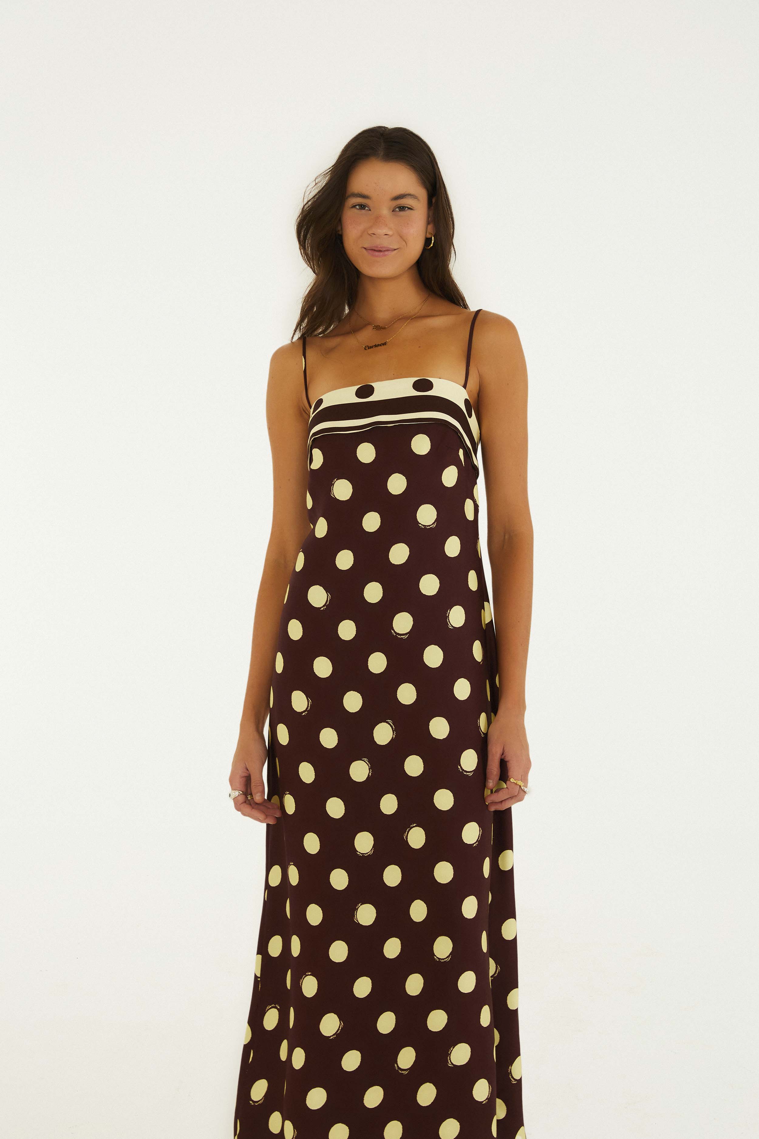 Vestido Alcinhas Poa Lenco