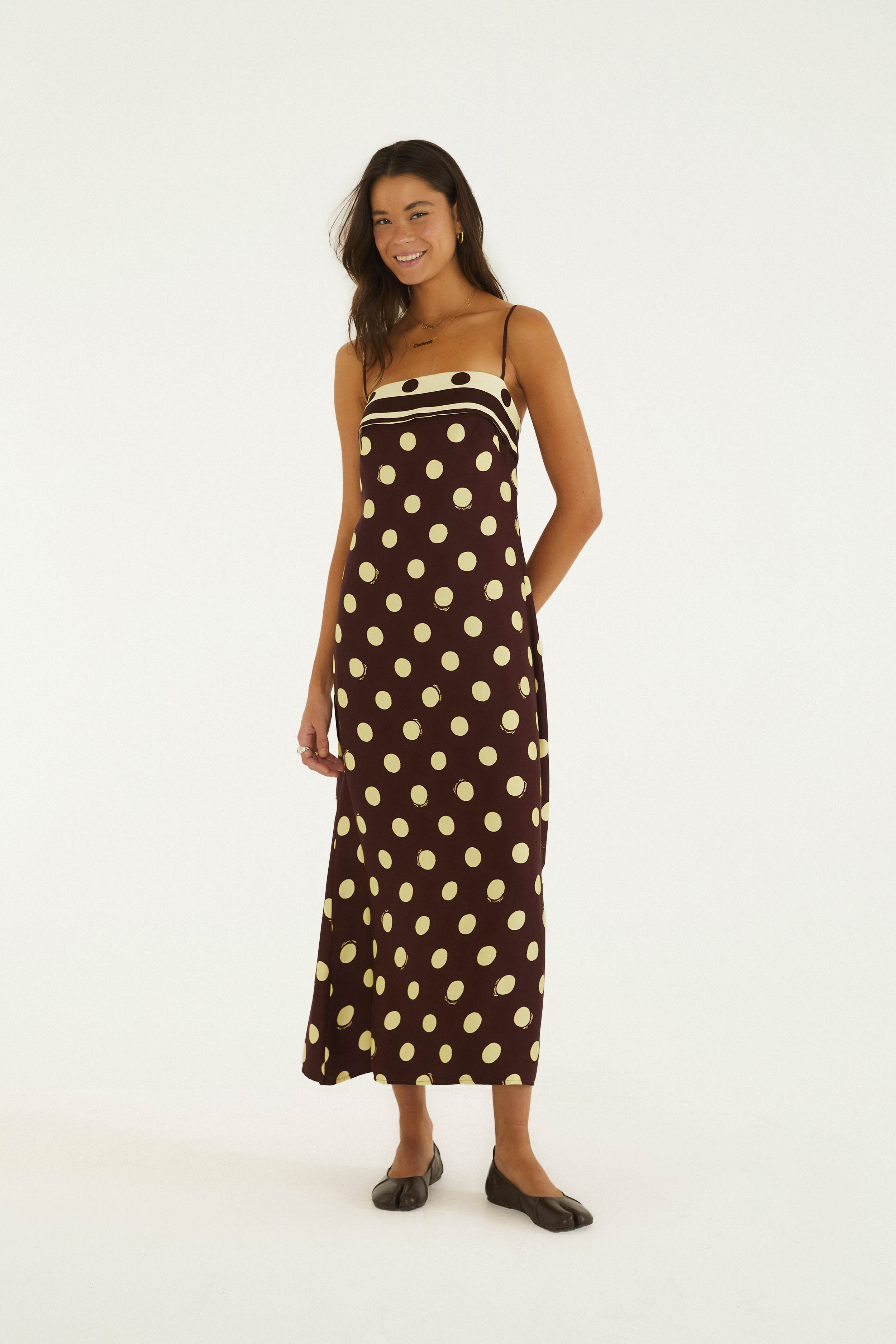 Vestido Alcinhas Poa Lenco