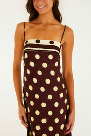 Vestido Alcinhas Poa Lenco