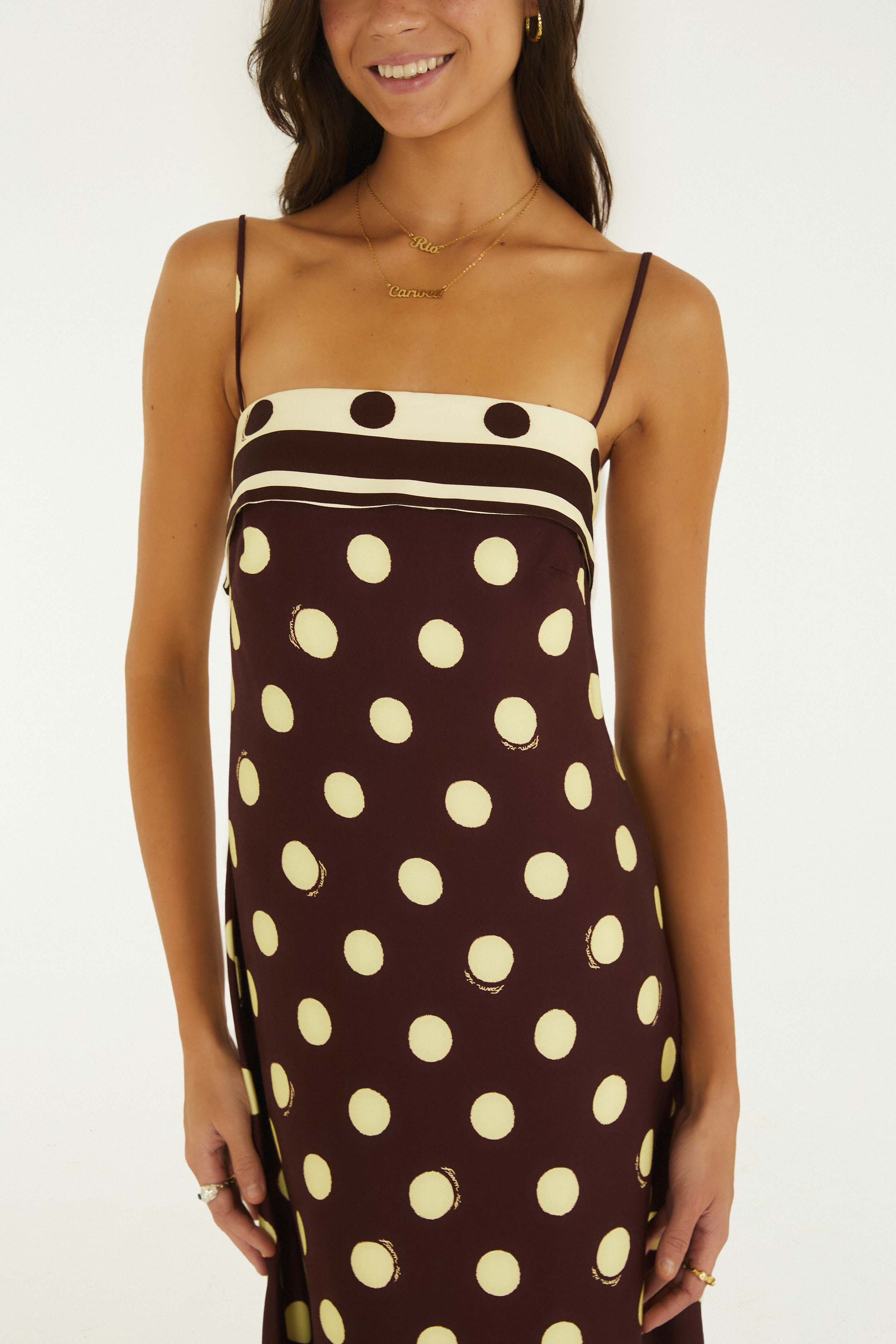 Vestido Alcinhas Poa Lenco