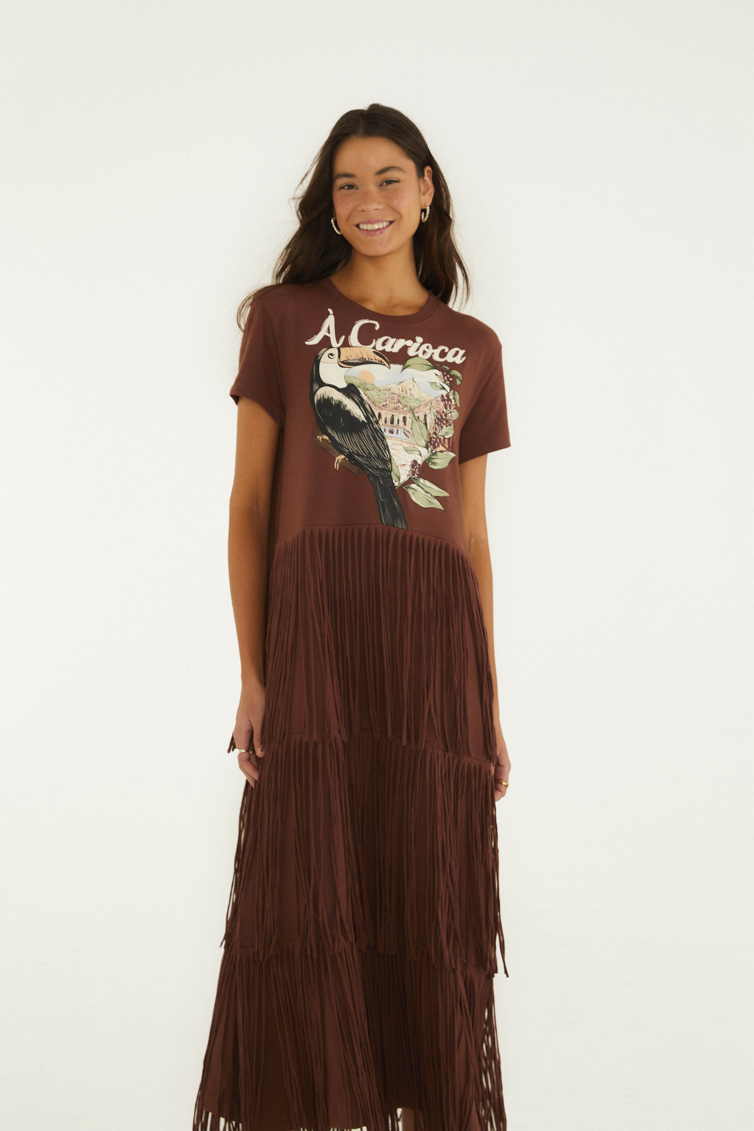 Vestido Flecos