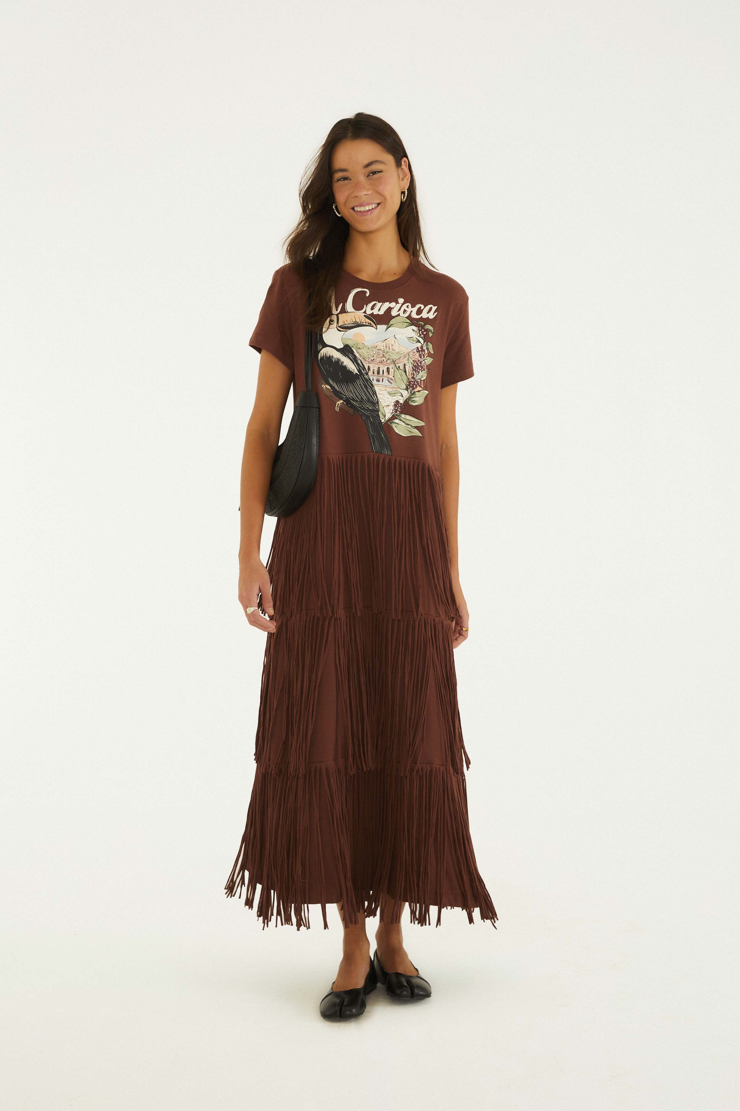 Vestido Flecos