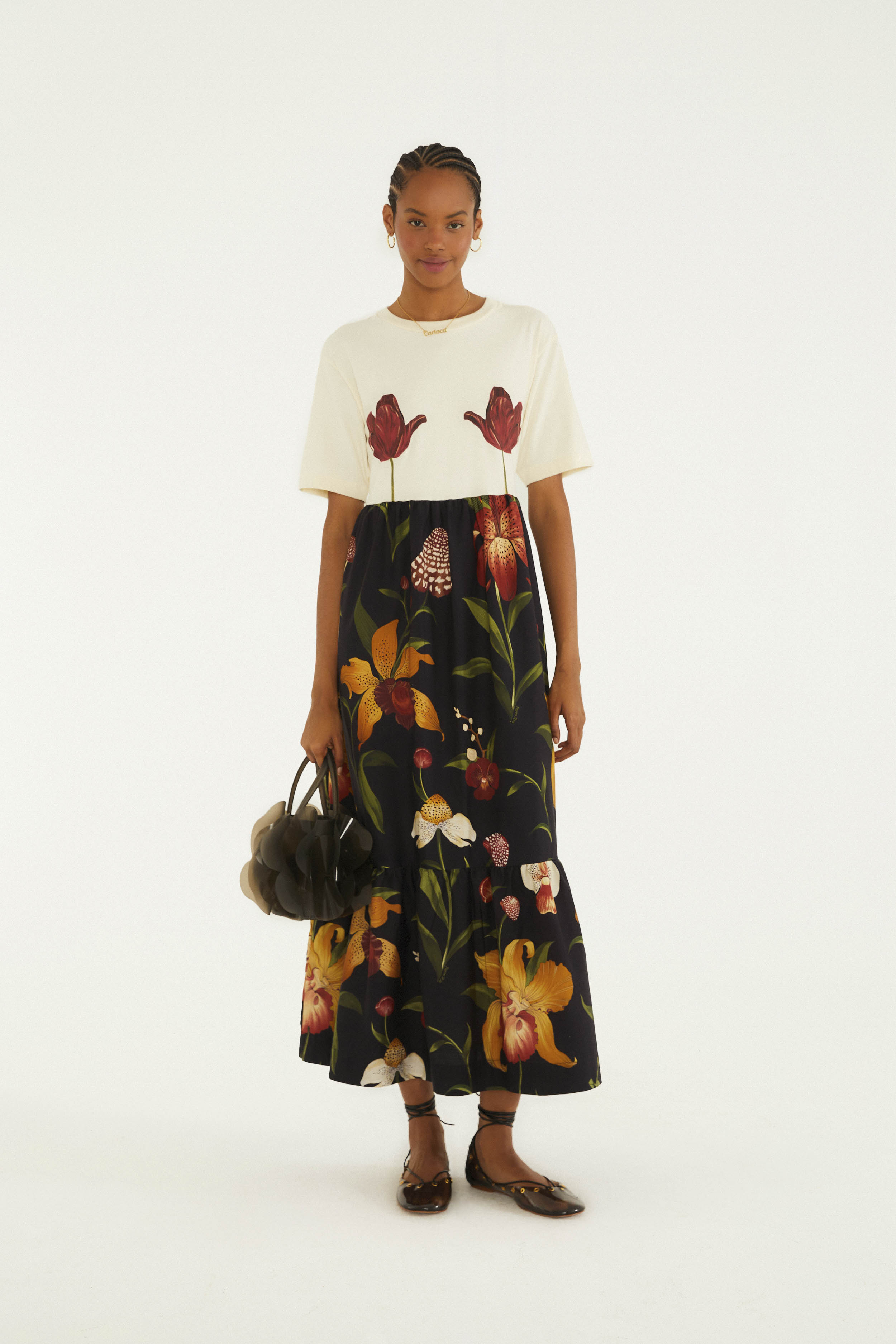 Vestido Midi Selva de Flor