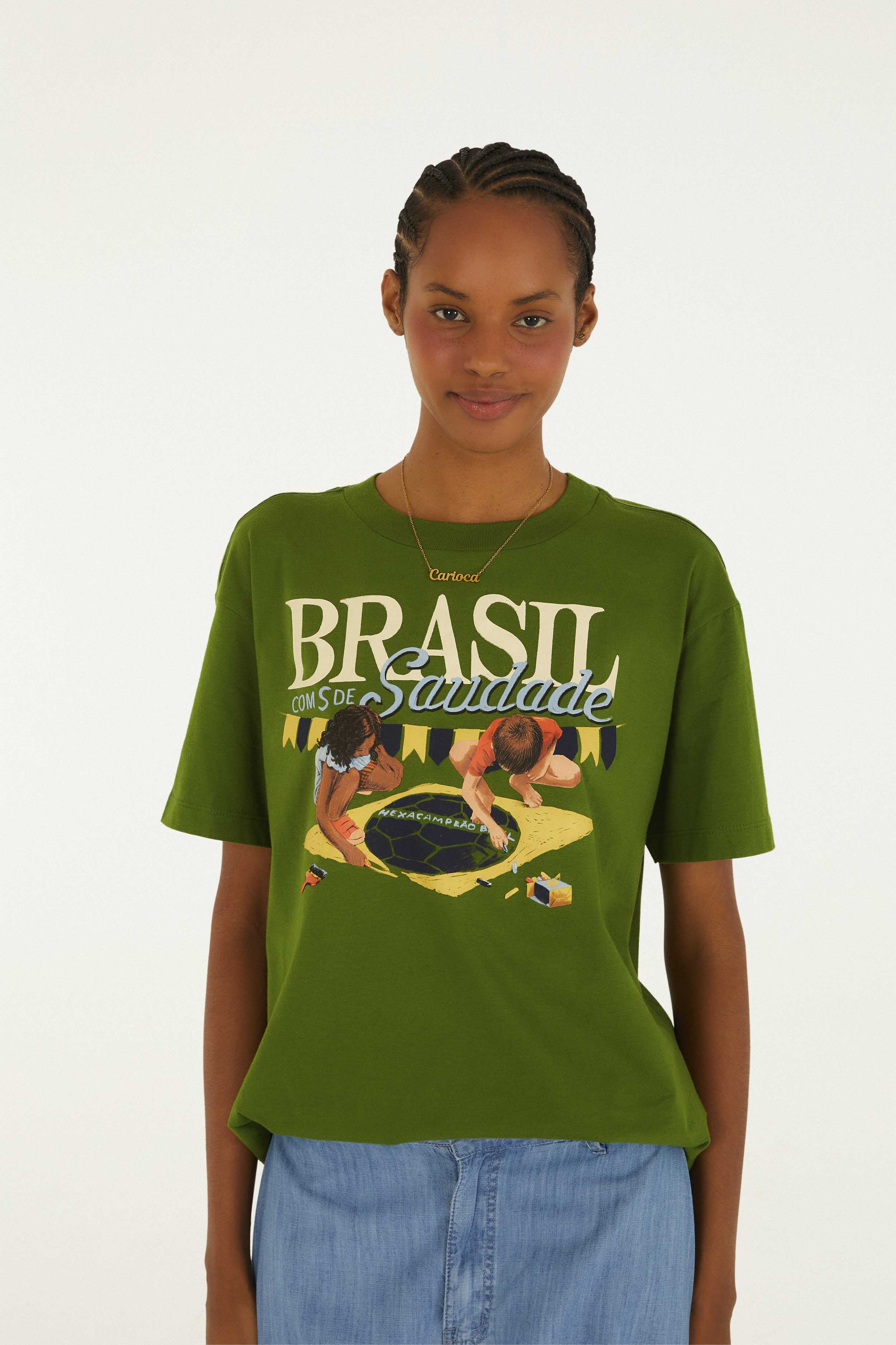 Tshirt Brasil com S de Saudade