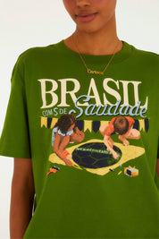 Tshirt Brasil com S de Saudade