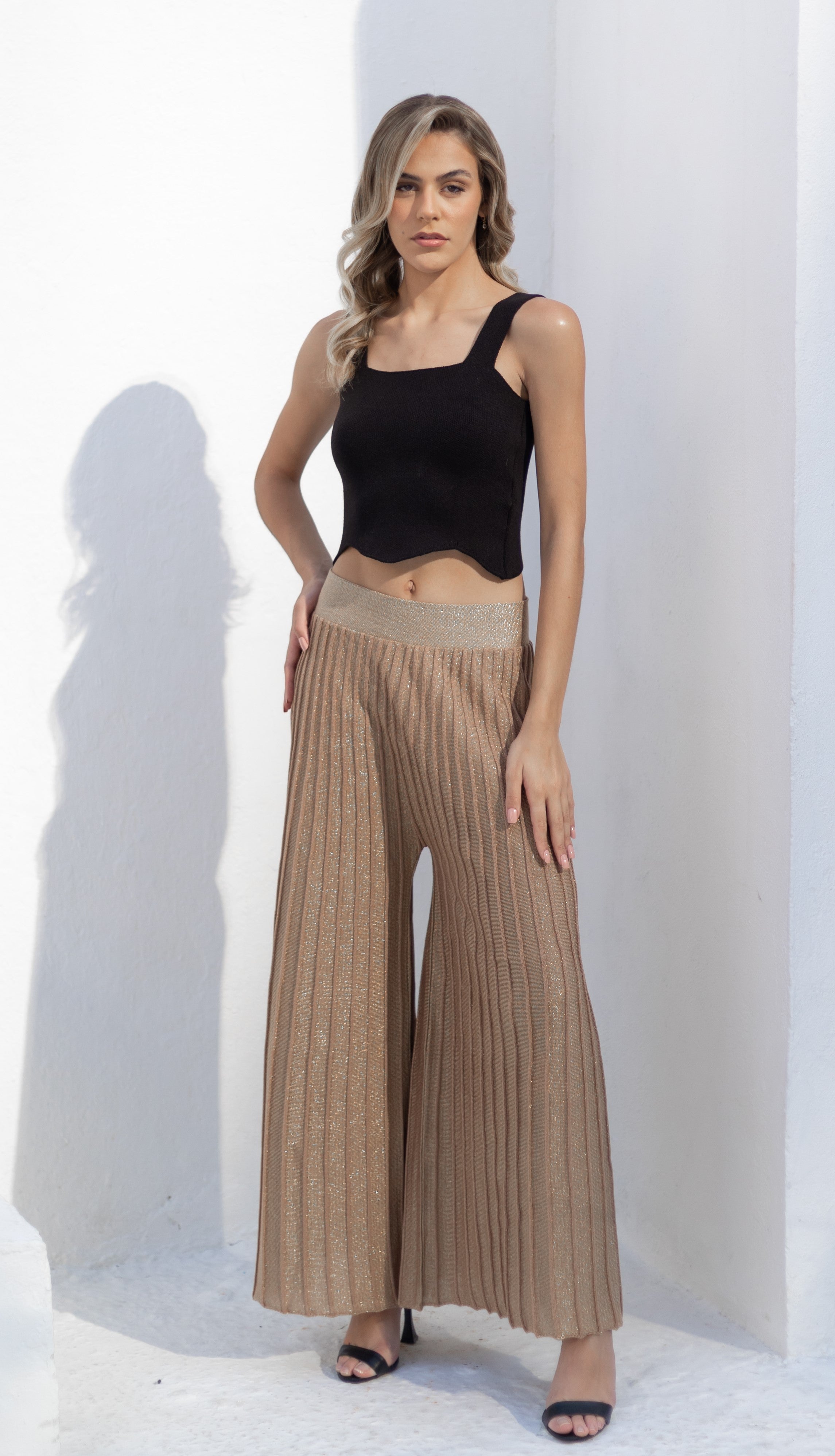 Calça Pantalona Samba Lurex