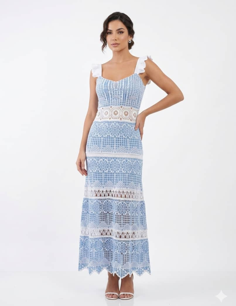 Vestido Crochê Baiao