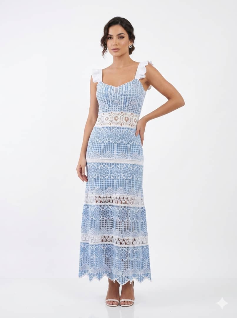 Vestido Crochê Baiao