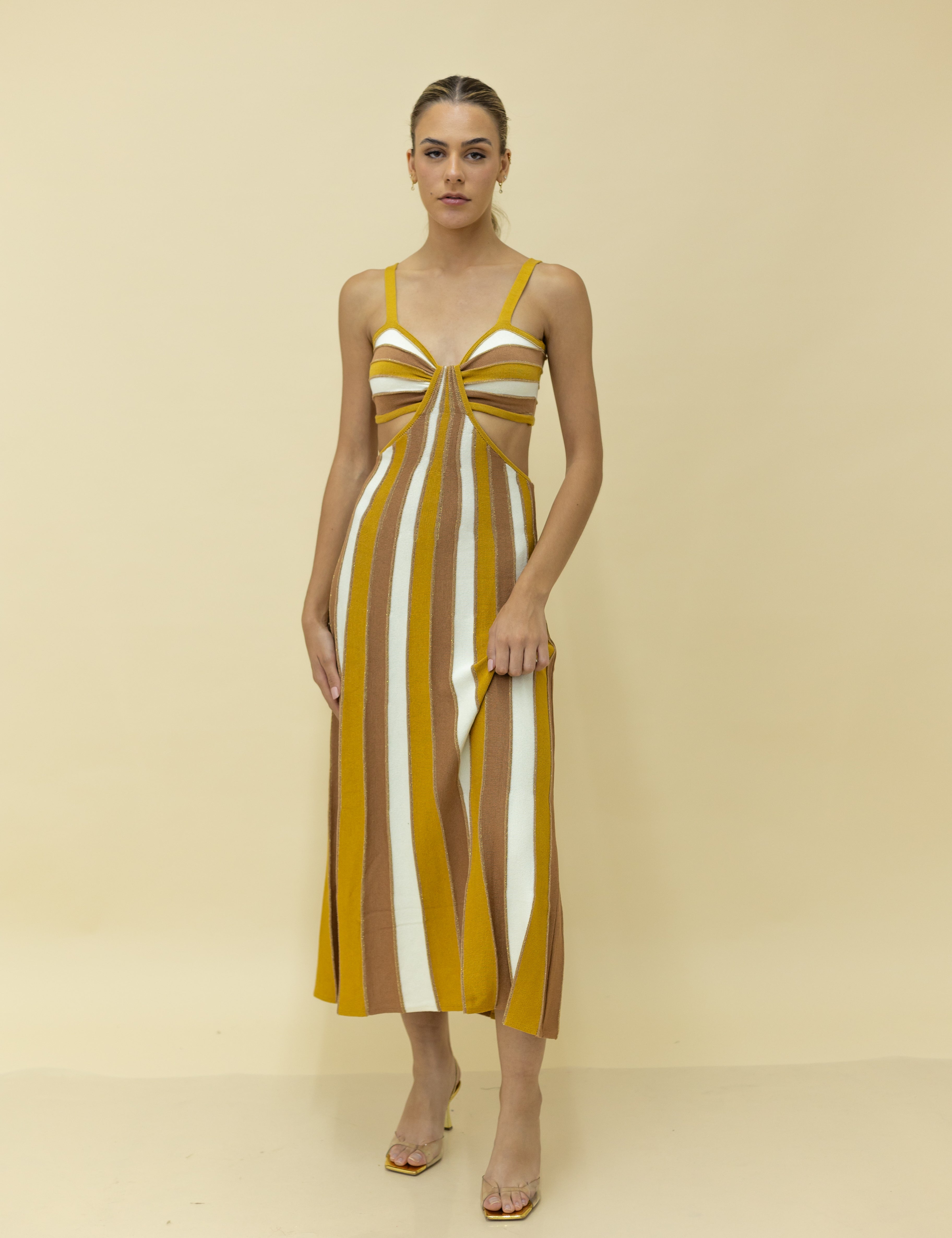 Vestido Tricot Catarina Listras