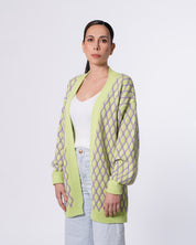 Cardigã Longo Rombo