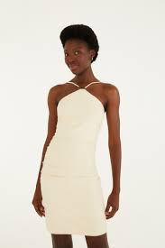Mini Vestido Sol Bege