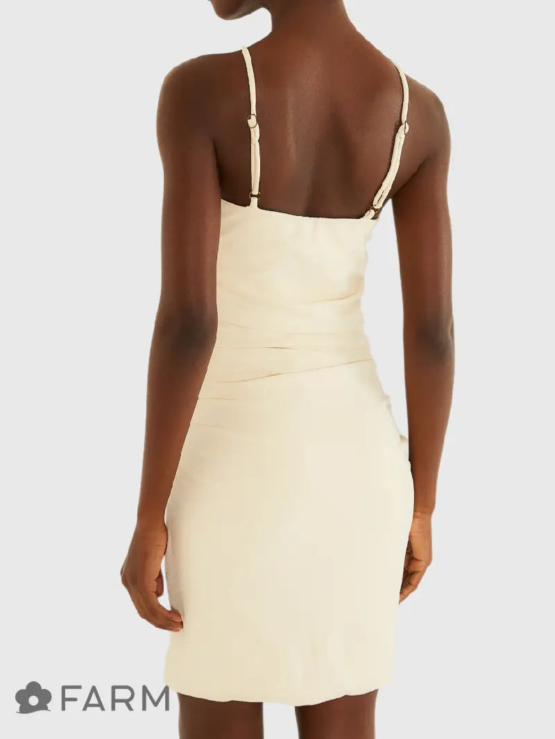 Mini Vestido Sol Bege